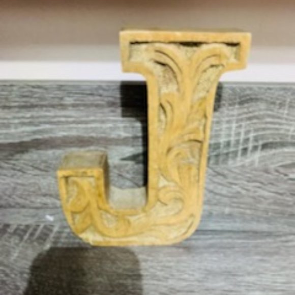 Decortive Wooden Letter J - Picture 1 of 11